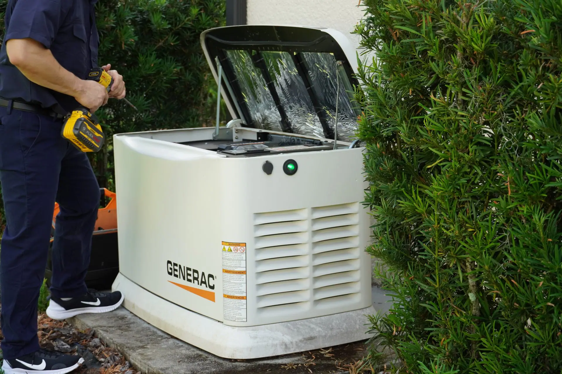 Professional generator installation