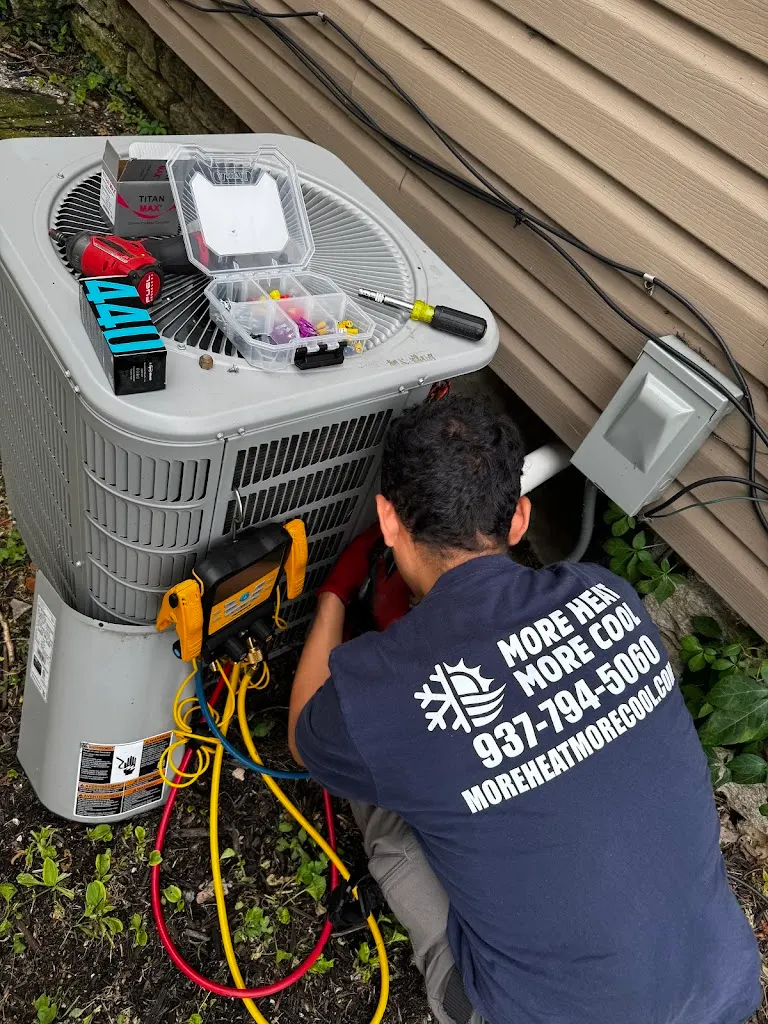 More Heat More Cool technician providing professional HVAC service in Southwest Ohio
