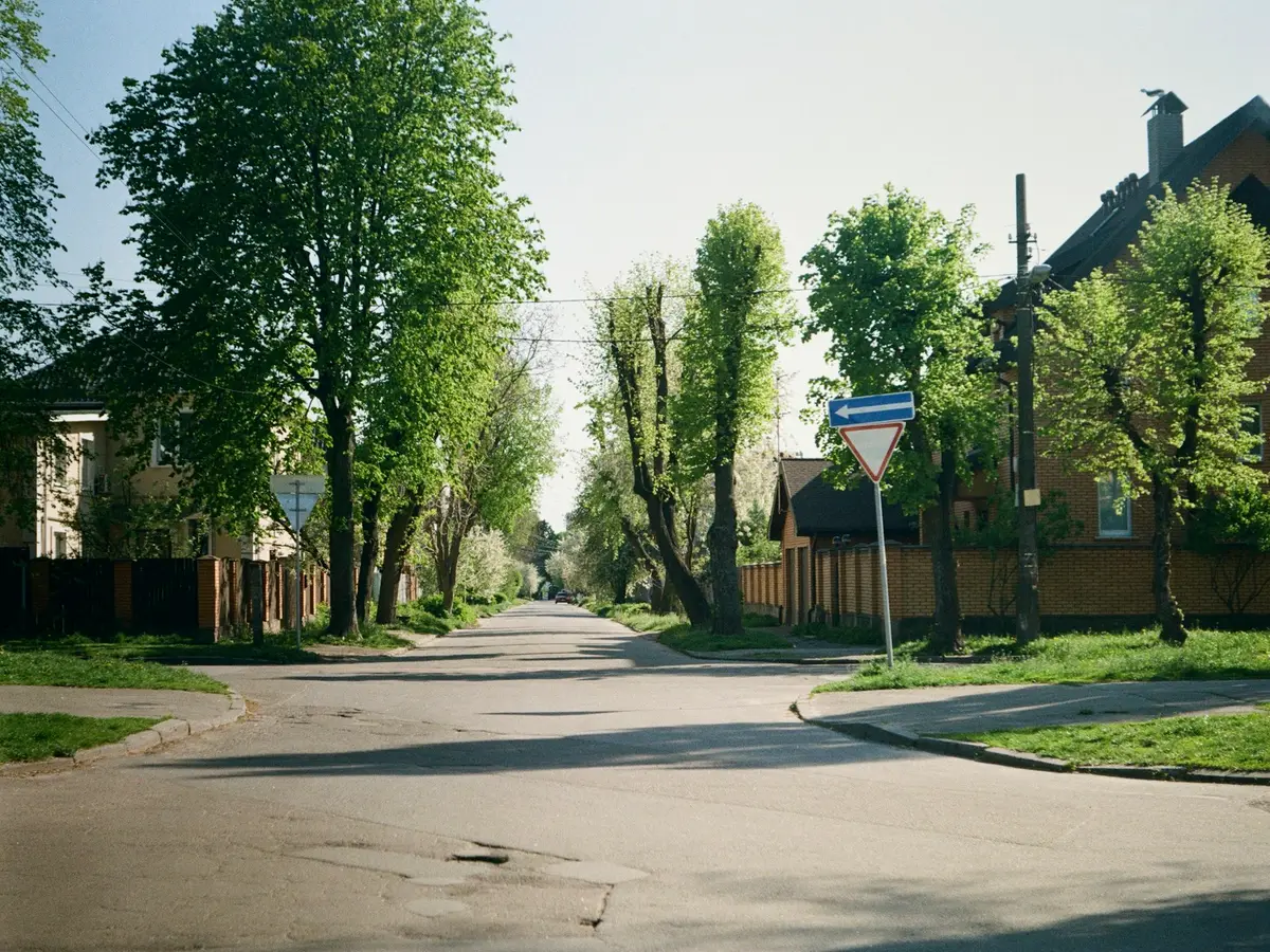 Leafy residential corner like Fairfield Township’s quiet streets
