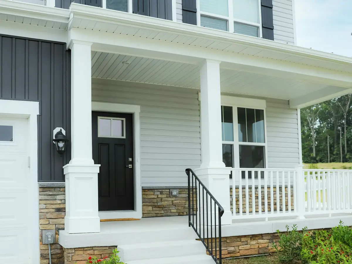 Covered front porch on an older home, a Miamisburg staple